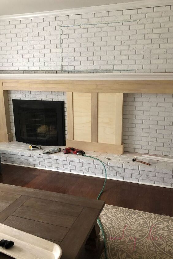 how to make a diy fireplace mantel built in bookcases