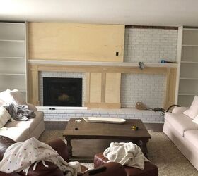 how to make a diy fireplace mantel built in bookcases