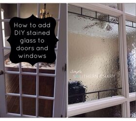20 ways to make your windows look great without curtains or blinds, DIY Stained Glass Solution for Privacy on Doors