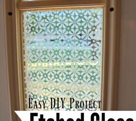 20 ways to make your windows look great without curtains or blinds, Glass Etched Front Door Side Window