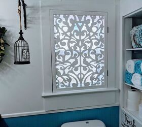 20 ways to make your windows look great without curtains or blinds, DIY Doves Bathroom Window Transformation