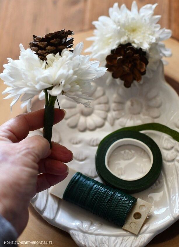 pea central de flor de buzina de inverno diy