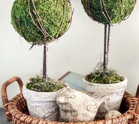 diy moss ball topiary