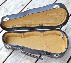 This woman just took apart an old violin case for the wildest storage idea