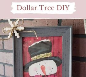 Marco del muñeco de nieve - Dollar Tree DIY