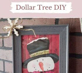 snowman picture frame dollar tree diy