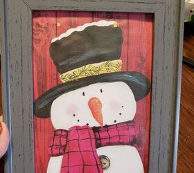 snowman picture frame dollar tree diy