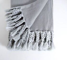 braided fringe throw blanket