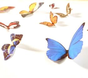 faux butterfly shadow box