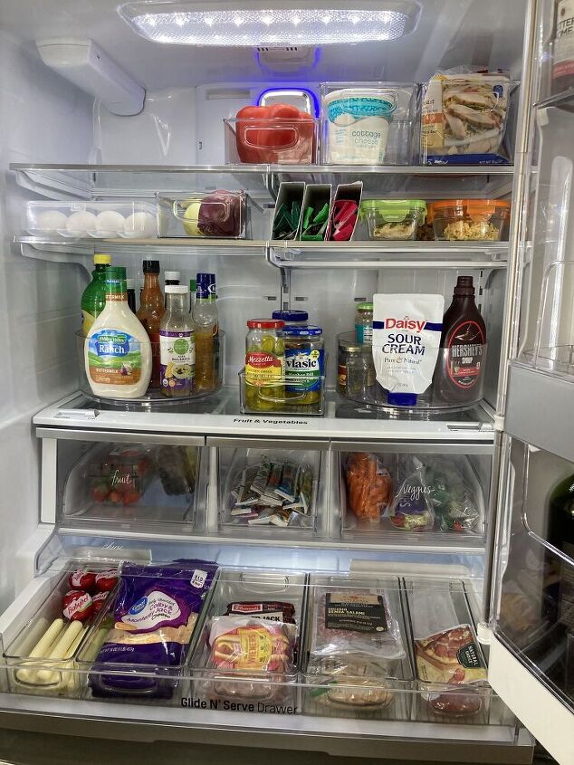organizao de geladeira, Bem organizado
