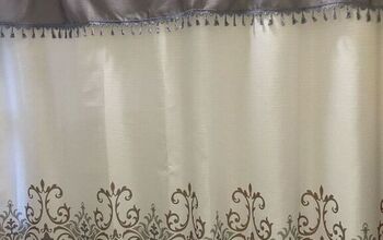 No Sew Shower Curtain Valance #2