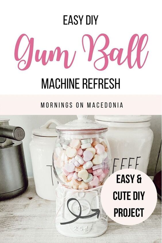 diy gum ball machine refresh, Pin for later