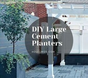 diy large cement planters how to make it in one weekend