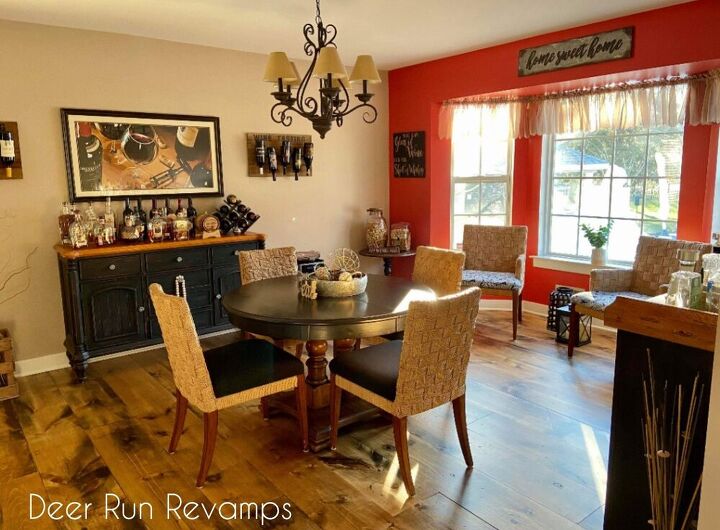 quickly update a large dining table into a modern farmhouse beauty