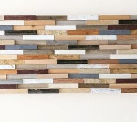 Arte de pared de madera de desecho DIY