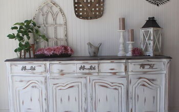 Sideboard/Buffet Stain It and Paint It! Shabby Chic Farmhouse