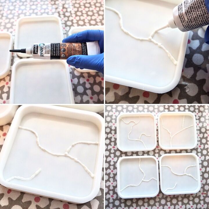 How to Make Easy DIY Kintsugi Coasters Using Concrete | Hometalk