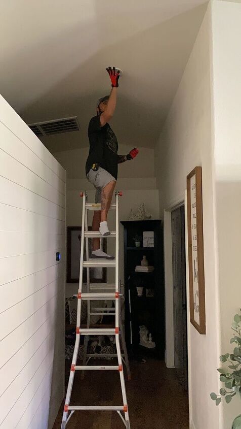 how to diy a faux wood beam