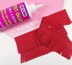 Ombre Felt Fringed Heart a DIY for Valentine's Day | Hometalk
