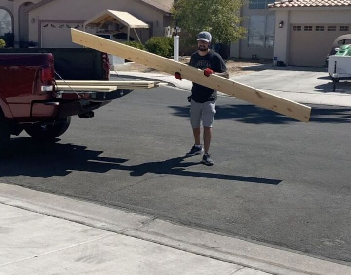 how to diy a faux wood beam