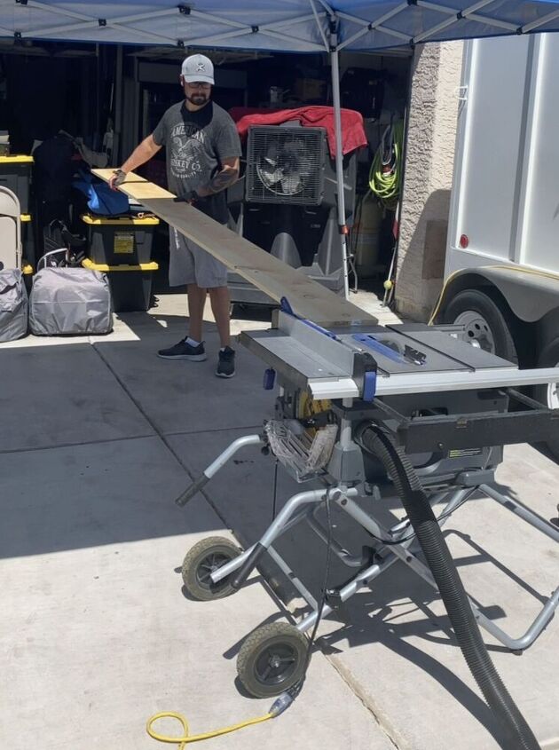 how to diy a faux wood beam