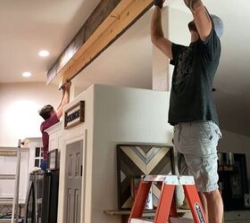 how to diy a faux wood beam