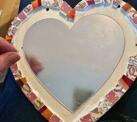 how to transform your old crockery into a beautiful mirror frame, Let it dry