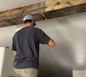 how to diy a faux wood beam