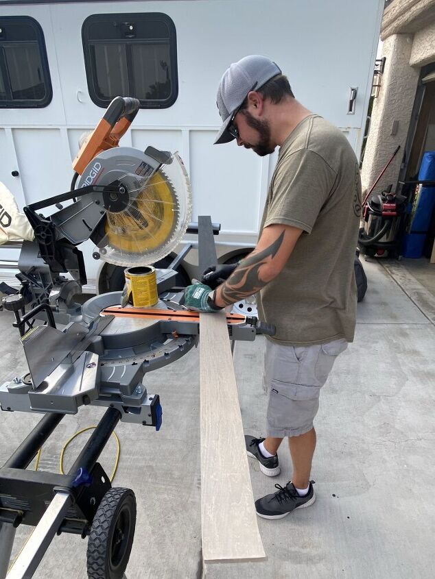 how to diy a faux wood beam