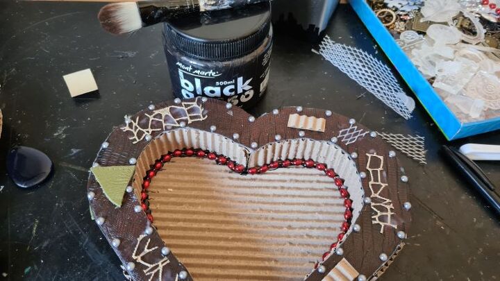 how to make a 3d heart from cardboard