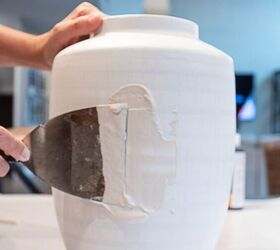 Slap some plaster on an old vase to get this high-end decor boost