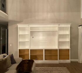 our diy built in media center reveal material list cost included