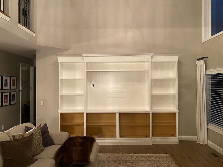 our diy built in media center reveal material list cost included
