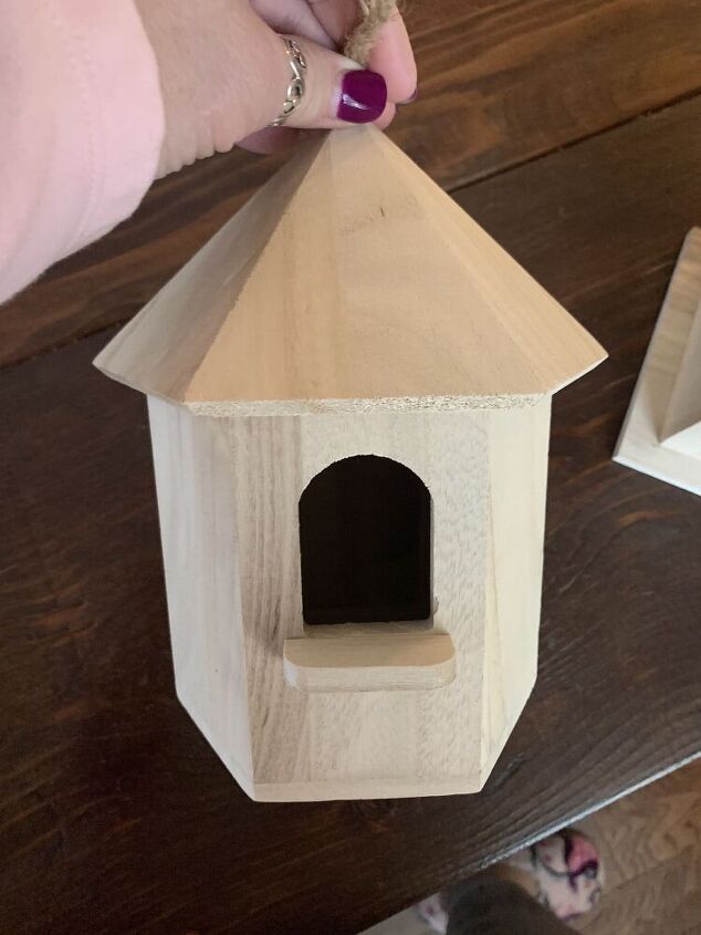 como fazer uma casa de passarinho decorativa