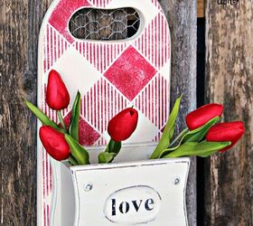 s 25 sweet upcycles that made us smile this month, Upcycled Repurposed Valentine s Day Decor