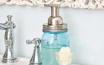  Faça seu próprio sabonete espumante em uma jarra de vidro