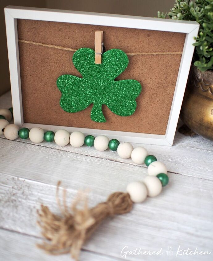 st patrick s day wooden bead garland
