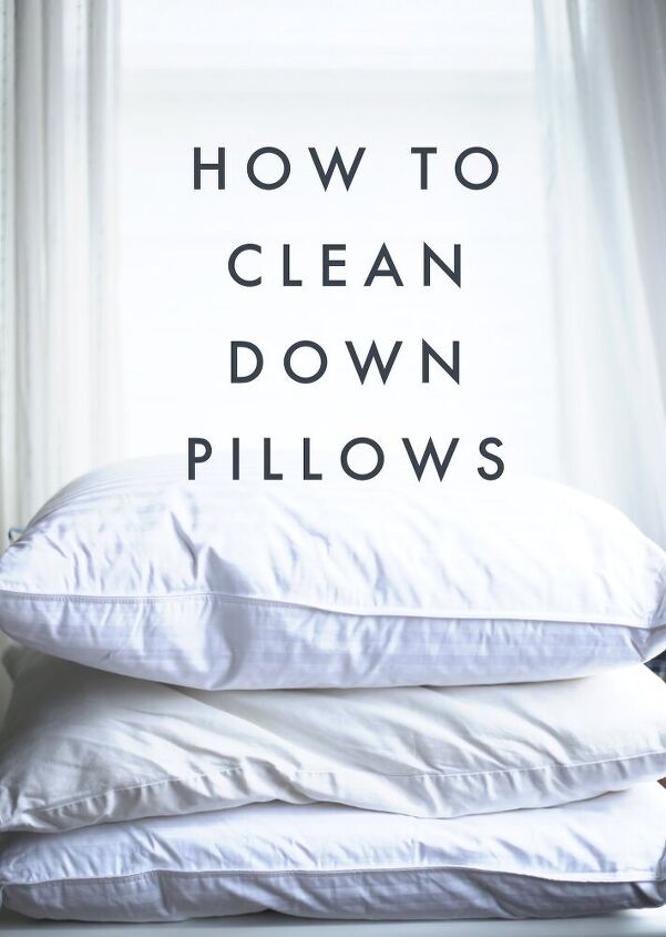 como limpiar las almohadas de plumon