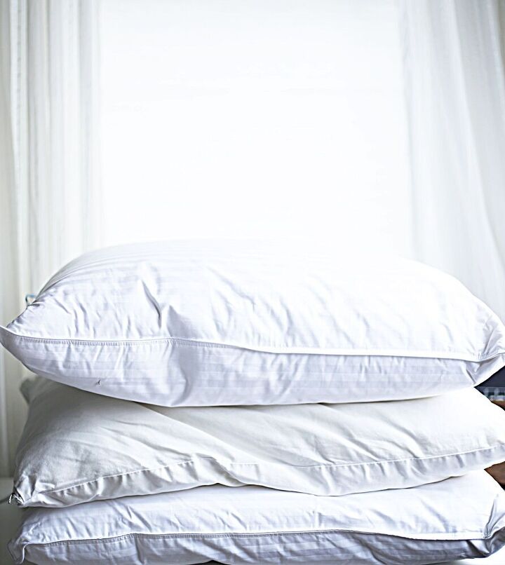 how to clean down pillows