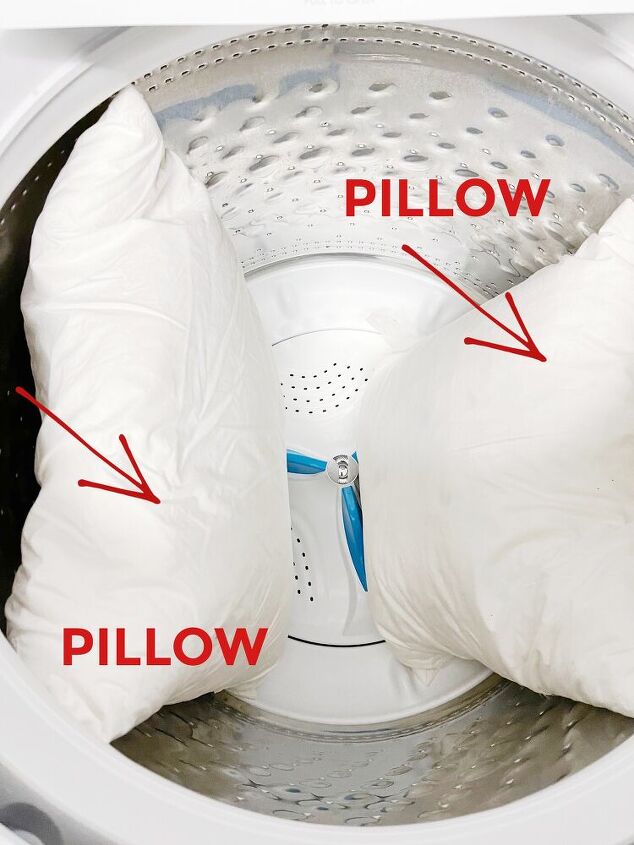 how to clean down pillows