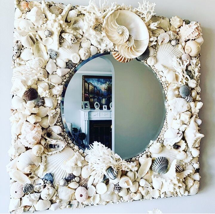cmo hacer un espejo nico de conchas marinas