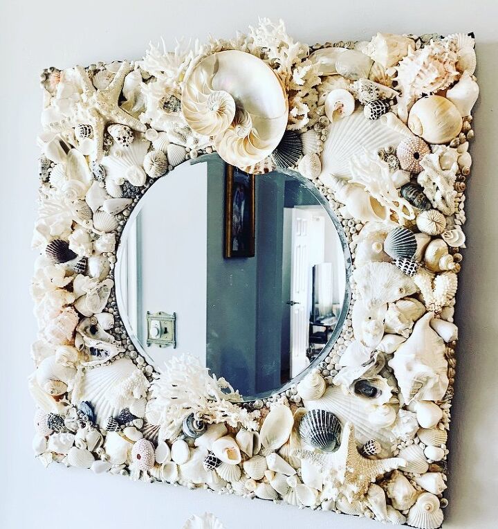 como fazer um espelho nico de conchas do mar