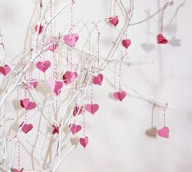Cómo hacer un árbol de San Valentín con hojas en forma de corazón