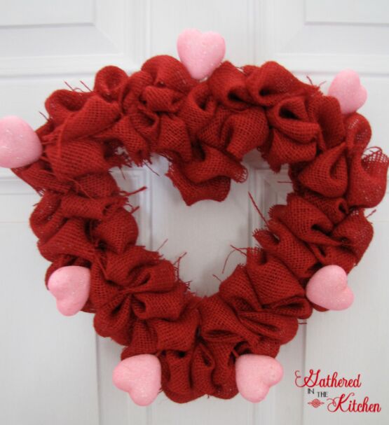 valentine s day felt heart garland
