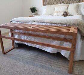 simple yet stylish bedroom bench and end table, Bedroom Bench