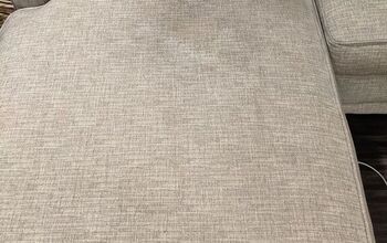 How to clean the sweat stain (I think?) from the couch?