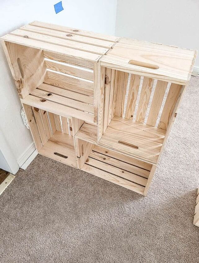 mesa de caixa de madeira fcil de fazer perfeita para a escola em casa