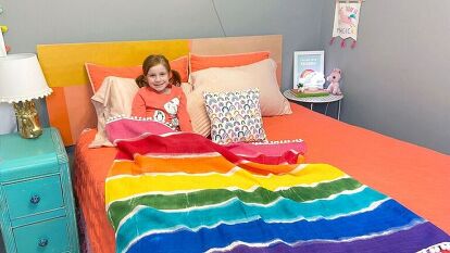 DIY Rainbow Blanket