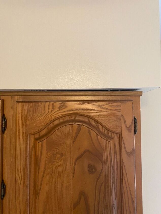 how to fix gap between kitchen cabinets and soffit