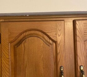 how to fix gap between kitchen cabinets and soffit